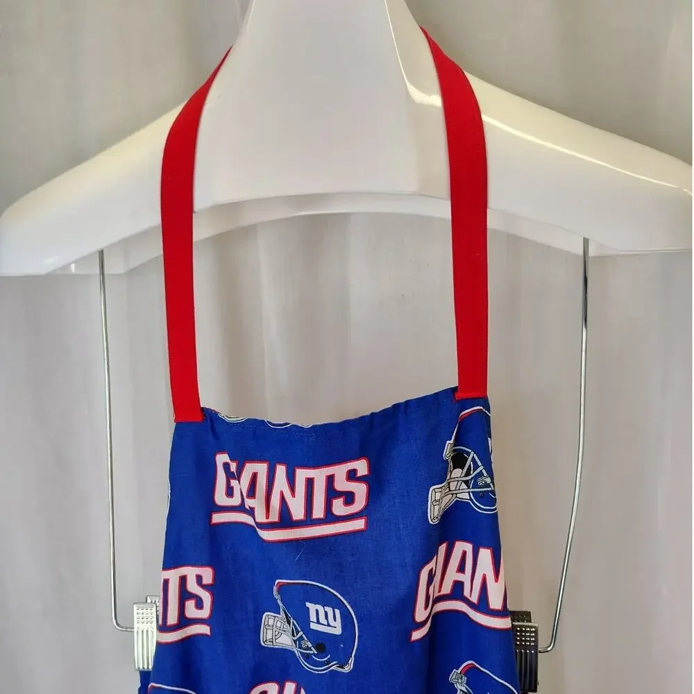 Custom NY Giants Apron with Pockets Unisex